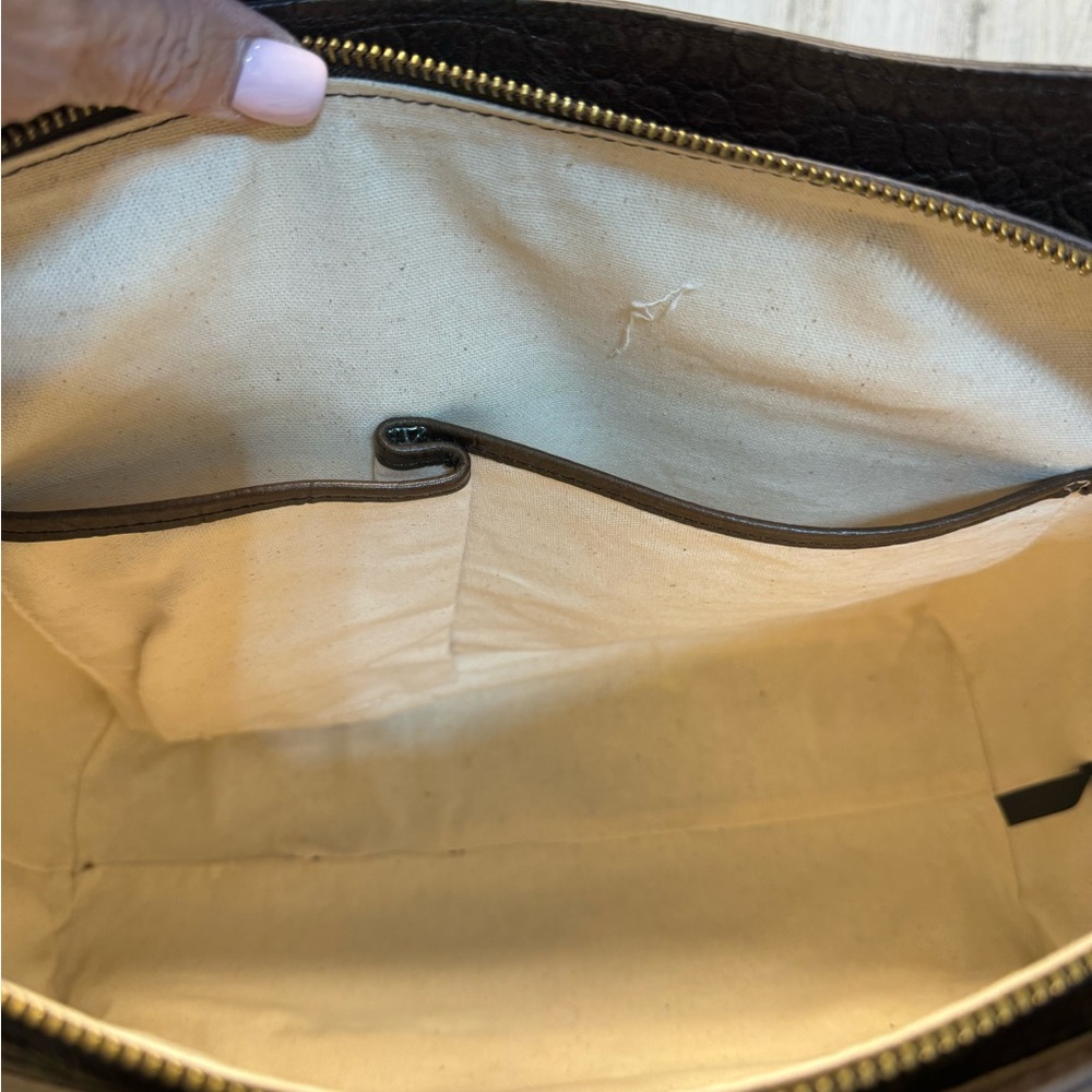 Margot New York Taylor Triple Compartment Leather Tote - Picture 5 of 8